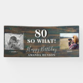 80 So was rustikales altes neues Foto 80. Geburtst Banner (Horizontal)