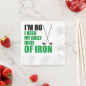 80 tägliche Dosis Eisen Golfer Party Napkins Serviette (Beispiel)