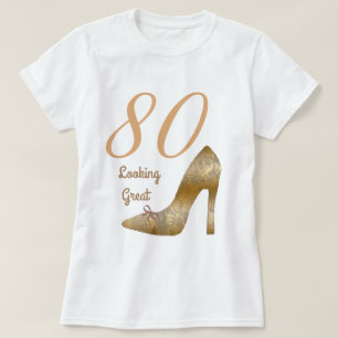 80 und Aussehen von Großer Kupfer mit High Heel  T-Shirt