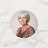 80 und fabelhafte Blume Muster Geburtstag Foto Konfetti (Klein Vorderseite)