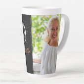 80 und fabelhafte Elegant Black 80 th Birthday Fot Milchtasse (Rechte Ecke)