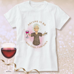 80 und Fabelhafte weibliche Cartoon-Spaß 80. Gebur T-Shirt