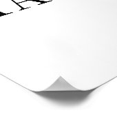 80 und fabelhaftes Black 80 th Birthday Party Foto Poster (Ecke)