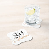 80 und fabelhaftes Elegant 80. Geburtstag Untersetzer (Vor Ort)