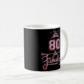 80 und fabelhaftes Glück 80. Kaffeetasse (VorderseiteRechts)