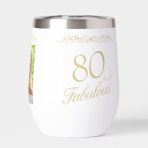 80. und fabelhaftes Ornament 80. Geburtstag Foto