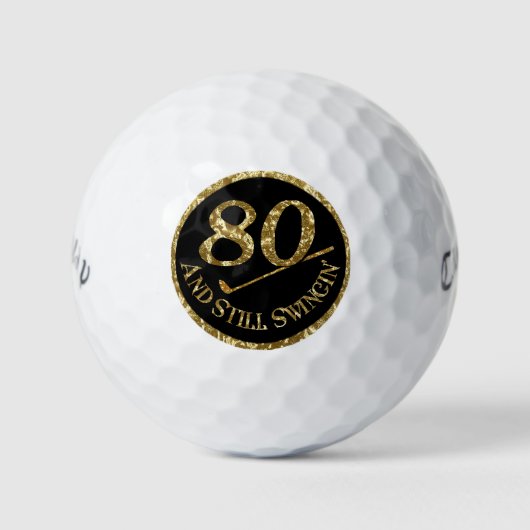 80 und immer noch schwingen' golfball (Vorderseite)