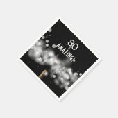 80 und Phantastisch Champagner Party Napkins Serviette (Ecke)
