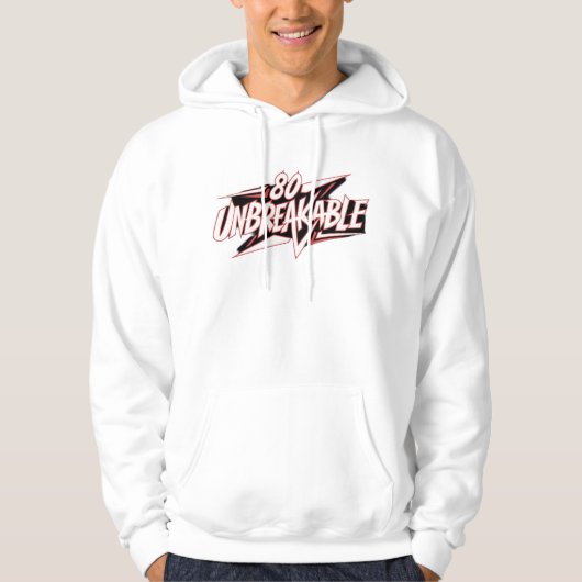 80 Unzerbrechlich Hoodie (Vorderseite)