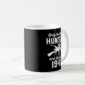 80 Year Old Deer Hunter 80th Birthday 1942 Hunting Kaffeetasse (VorderseiteRechts)
