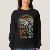 80 Year Old September 1942 80th Bday Sweatshirt (Vorderseite)