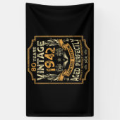 80 Year Old Vintage 1942 80th Birthday Banner (Vertikal)