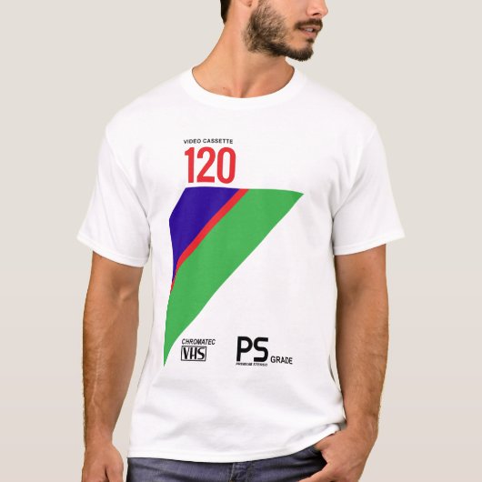 80er 120-PS-VHS-Serie T-Shirt (Vorderseite)
