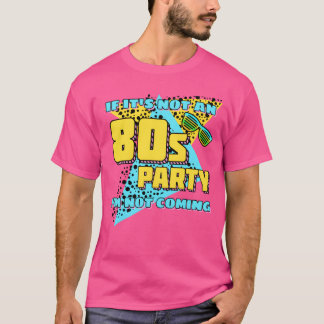 80er 1980 Retro Party Mädchen T-Shirt