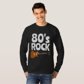 80er 1980er ROCK BLACK T - SHIRT T-SHIRTS (Vorne ganz)