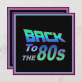 80er 1 Einladung (Vorne/Hinten)