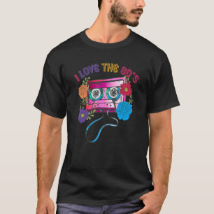 80er 90er Cassette Tape Vintag I Liebe Die 80er T-Shirt