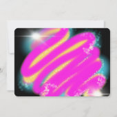 80er 90er Party Airbrush Vintag BoomBox-Zurückwerf Einladung (Rückseite)