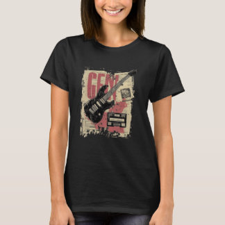 80er & 90er Punk Grunge Music Gen X Rocker Mixtape T-Shirt