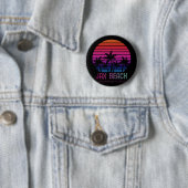 80er 90er Retro-Farben Jacksonville Florida Urlaub Button (Beispiel)