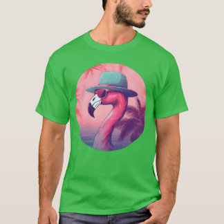 80er 90er Style Retro Flamingo Liebhaber Geschenk T-Shirt