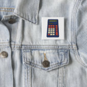 80er 90er Taschenrechner Mathe Schule Nostalgie Button (Beispiel)