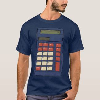 80er 90er Taschenrechner Mathe Schule Nostalgie Ge T-Shirt