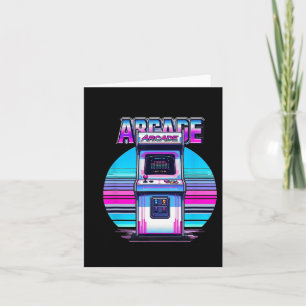 80er 90er Vintag Retro Arcade Video Game Old Schoo Karte