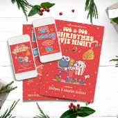 80er & 90er Weihnachtsfilm Night Retro Party Einladung