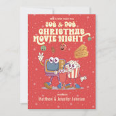 80er & 90er Weihnachtsfilm Night Retro Party Einladung (Vorderseite)