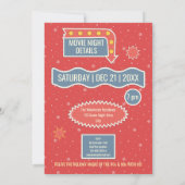 80er & 90er Weihnachtsfilm Night Retro Party Einladung (Rückseite)