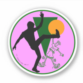 80er-90s Fido Dido Rundaufkleber - Logo Aweye Aufkleber