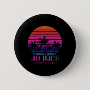 80er 90s Retro Colors Jacksonville Florida Urlaub Button