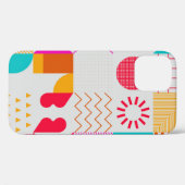 80er-90s Trendy Geometric Background Case-Mate iPhone Hülle (Rückseite (Horizontal))