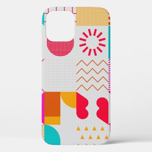 80er-90s Trendy Geometric Background Case-Mate iPhone Hülle (Rückseite)