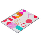 80er-90s Trendy Geometric Background Notizblock (Linke Seite)