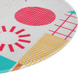 80er-90s Trendy Geometric Background Schneidebrett (Ecke)