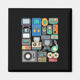 80er 90s Videospiel Retro Vintag Clic Arcade Magnet