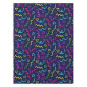 80er achtziger Retro-Party neonale Memphis Muster Tischdecke (Vorderseite)