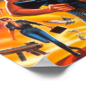 80er Action Girls Poster (Ecke)
