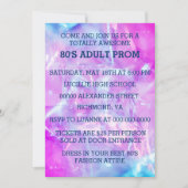 80er Adult Prom Einladung (Vorderseite)