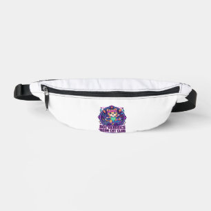 80er Aerobics Neon Katze Lustiges Katzenliebhaber- Bauchtasche