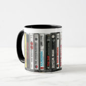 80er Alt-Rock-Kassette Tasse (Vorderseite Links)