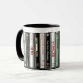 80er Alt Rock Kassette Tasse (Vorderseite Links)