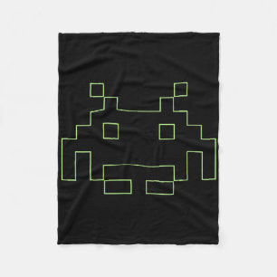 80er Arcade Game Retro Space Alien Invaders Gamer Fleecedecke