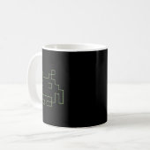 80er Arcade Game Retro Space Alien Invaders Gamer Kaffeetasse (Vorderseite Links)