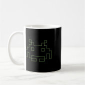80er Arcade Game Retro Space Alien Invaders Gamer Kaffeetasse (Links)