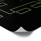 80er Arcade Game Retro Space Alien Invaders Gamer Poster (Ecke)