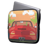 80er Arcade Sportwagen Laptopschutzhülle (Vorderseite Links)