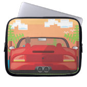 80er Arcade Sportwagen Laptopschutzhülle (Vorderseite)